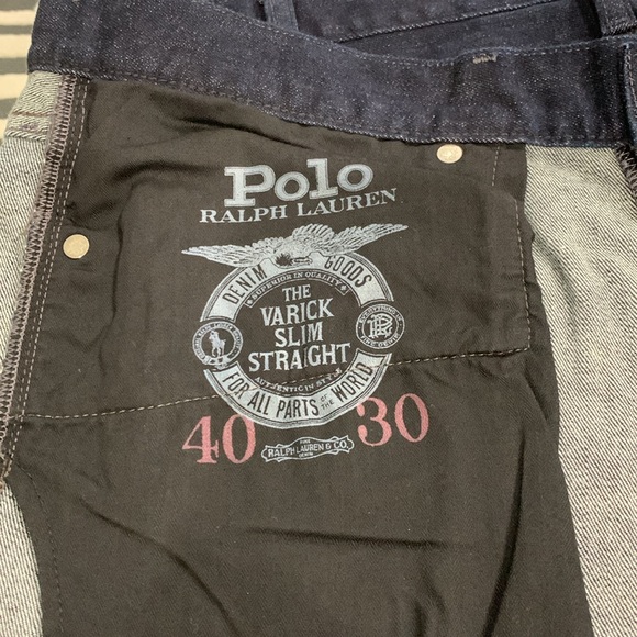 POLO Ralph Lauren JEANS The Varick Slim Straight 40x30 - Picture 5 of 6